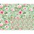 Tecido Tricoline Digital Coleção Giardino Rosa Fundo Verde 50x150 cm, Fernando Maluhy - Imagem 2
