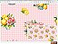 Tecido Tricoline Digital Fernando Maluhy Coleção Pink Lemonade Limão e flores fundo xadrez 50 x 150 cm - Imagem 7