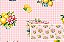 Tecido Tricoline Digital Fernando Maluhy Coleção Pink Lemonade Limão e flores fundo xadrez 50 x 150 cm - Imagem 8