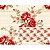 Tecido Tricoline Digital Fernando Maluhy Coleção Vintage Red Rosas Grandes, 50x150 cm, 100% Algodão - Imagem 1