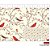 Tecido Tricoline Digital Fernando Maluhy Coleção Vintage Red Passarinhos 50x150 cm, 100% Algodão - Imagem 2