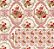 Tecido Tricoline Digital Fernando Maluhy Coleção Vintage Red Arabesco, 50x150 cm, 100% Algodão - Imagem 5