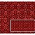 Tecido Tricoline Digital Fernando Maluhy Coleção Vintage Red Textura 50x150 cm - Imagem 1