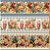 Tecido tricoline digital Fernando Maluhy Vintage flowers, borboletas e relógio 55 x 150 cm - Imagem 1
