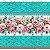 Tecido Tricoline Digital Coleção Flower Love Cris Poletto Barrado Tiffany 55x150 cm - Imagem 3