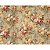 Tecido Tricoline Digital Fernando Maluhy Coleção Vintage Floral Flores Pequenas com fundo bege 50x150 cm - Imagem 4
