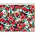 Tecido Tricoline Digital Natal Fernando Maluhy Bico de Papagaio e Pinhas 50 x 150 cm, 100% Algodão - Imagem 2