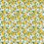 Tecido Tricoline Digital Fernando Maluhy Limão Siciliano Fundo Xadrez Azul 50x150cm - Imagem 3