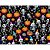 Tecido Tricoline Digital Fernando Maluhy Coleção Halloween Esqueleto e Abóbora Infantil 50 x 150 cm - Imagem 3