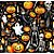 Tecido Tricoline Digital Fernando Maluhy Coleção Halloween Esqueleto Abóboras Fantasmas 50x150 cm - Imagem 3