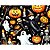 Tecido Tricoline Digital Fernando Maluhy Coleção Halloween Esqueleto Abóboras Fantasmas 50x150 cm - Imagem 1