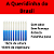 Pacote 1 Kg de Vela Palito ( Branca e Azul claro ) - Imagem 2