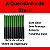 Pacote 1 Kg de Vela Palito ( Verde e Preto ) - Imagem 2