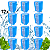 CAIXA COM REFIL ENXAGUANTE BUCAL MENTA ICE SEM ALCOOL 12 UNIDADES 1.488 LITROS - Imagem 1
