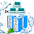 Kit 3 Bag Refil Enxaguante Antisséptico Bucal 1240ml Menta + Refil Fio Dental Para Dispenser 400m - Imagem 1