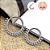 Piercing de Titânio Argola Dupla Cravejada Bolinha com Zircônias – Septo e Daith - Imagem 2