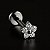Piercing Mini Flor Titânio Zircônia Cravejada Labret Rosca Interna Trágus Hélix Conch Flat Lóbulo - Imagem 3