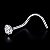 Piercing Nariz Ponto de Luz Titânio Natural Cravejado PVD Zircônia Nostril - Imagem 8