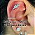 Piercing Argola Titânio Click Segmento Zircônia Cicatrização Hélix Conch Nariz Antialérgico - Imagem 7