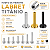 Haste Piercing Labret Titânio Rosca Interna 4mm 5mm 6mm 7mm 8mm 10mm 12mm Downsize - Imagem 1