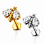 Piercing Abelha com Zircônias em Titânio Brinco - Imagem 1