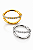 Piercing Argola Zircônias Cravejadas Titânio - Imagem 1