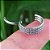Piercing Argola Zircônias Tripla Cravejadas Conch Hélix Orelha Titânio Zircônias - Imagem 2