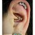 Piercing Coração Titânio Daith Cartilagem Orelha Click Segmento Zircônia Antialérgico PVD Premium - Imagem 4
