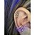 Piercing Folha Ramos Titânio Labret Hélix Flat Scapha Zircônia - Imagem 4