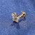 Piercing Labret Borboleta Zircônias Cravejadas Titânio 100% Hipoalergênico Rosca Interna - Imagem 5