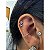 Piercing Labret Flor Titânio Zircônia Cravejada Hélix Trágus Conch Flat Lóbulo Prata Dourado Seguro - Imagem 2