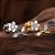 Piercing Labret Flor Titânio Zircônia Cravejada Hélix Trágus Conch Flat Lóbulo Prata Dourado Seguro - Imagem 3