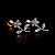 Piercing Labret Flor Titânio Zircônia Cravejada Hélix Trágus Conch Flat Lóbulo Prata Dourado Seguro - Imagem 4