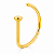Piercing Nariz D-Ring G-Ring Argola Lisa Aba Nasal Titânio Pequeno Hipoalergênico Antialérgico PVD - Imagem 3