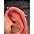 Piercing Transversal Industrial Titânio Zircônia Cravejada Cruz Cartilagem 36mm 38mm 1.2mm 1.6mm - Imagem 7