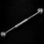 Piercing Transversal Industrial Titânio Zircônia Cravejada Cruz Cartilagem 36mm 38mm 1.2mm 1.6mm - Imagem 3