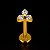 Piercing Trinity Titânio Hipoalergênico 3 Zircônias Labret Rosca Interna Trágus Hélix Conch Flat - Imagem 4