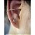 Piercing Trinity Titânio Hipoalergênico 3 Zircônias Labret Rosca Interna Trágus Hélix Conch Flat - Imagem 7