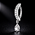 Piercing Umbigo Argola Click Zircônia Gota Aço Cirúrgico 1.6mm 12mm Prata ou Dourado PVD - Imagem 6