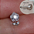 Piercing Flor Zircônia Labret Aço Cirúrgico Trágus Hélix Conch Flat Lóbulo Minimalista Prata Dourado - Imagem 4