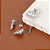 Piercing Cluster Zircônia Aço Cirúrgico Hélix Conch Flat Lóbulo Labret Curvado Prata Dourado 8mm - Imagem 2