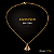 Colar Nossa Senhora Aparecida Folheado Ouro 18K Corrente 42cm Pingente Religioso Feminino Dourado - Imagem 2