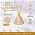 Colar Nossa Senhora Aparecida Folheado Ouro 18K Corrente 42cm Pingente Religioso Feminino Dourado - Imagem 1