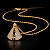 Colar Nossa Senhora Aparecida Folheado Ouro 18K Corrente 42cm Pingente Religioso Feminino Dourado - Imagem 4