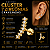 Piercing Cluster Zircônia Aço Cirúrgico Dourado Hélix Conch Flat Trágus Lóbulo Labret 7 Pedras - Imagem 1