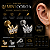 Piercing Mini Coroa Aço Cirúrgico Labret Rosca Interna Hélix Trágus Conch Flat Lóbulo Prata Dourado - Imagem 1