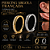 Piercing Argola Trançada Titânio G23 Zircônias Hélix Conch Daith Septo Nariz Trágus Click 10mm 12mm - Imagem 1