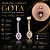 Piercing Umbigo Gota Titânio G23 Zircônias Cravejadas Prata Dourado Antialérgico Belly 10mm 1.6mm - Imagem 1