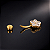 Piercing Umbigo Titânio G23 5 Zircônias Cravejadas Prata Dourado Antialérgico Belly 10mm 1.6mm - Imagem 4