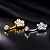 Piercing Umbigo Titânio G23 5 Zircônias Cravejadas Prata Dourado Antialérgico Belly 10mm 1.6mm - Imagem 3